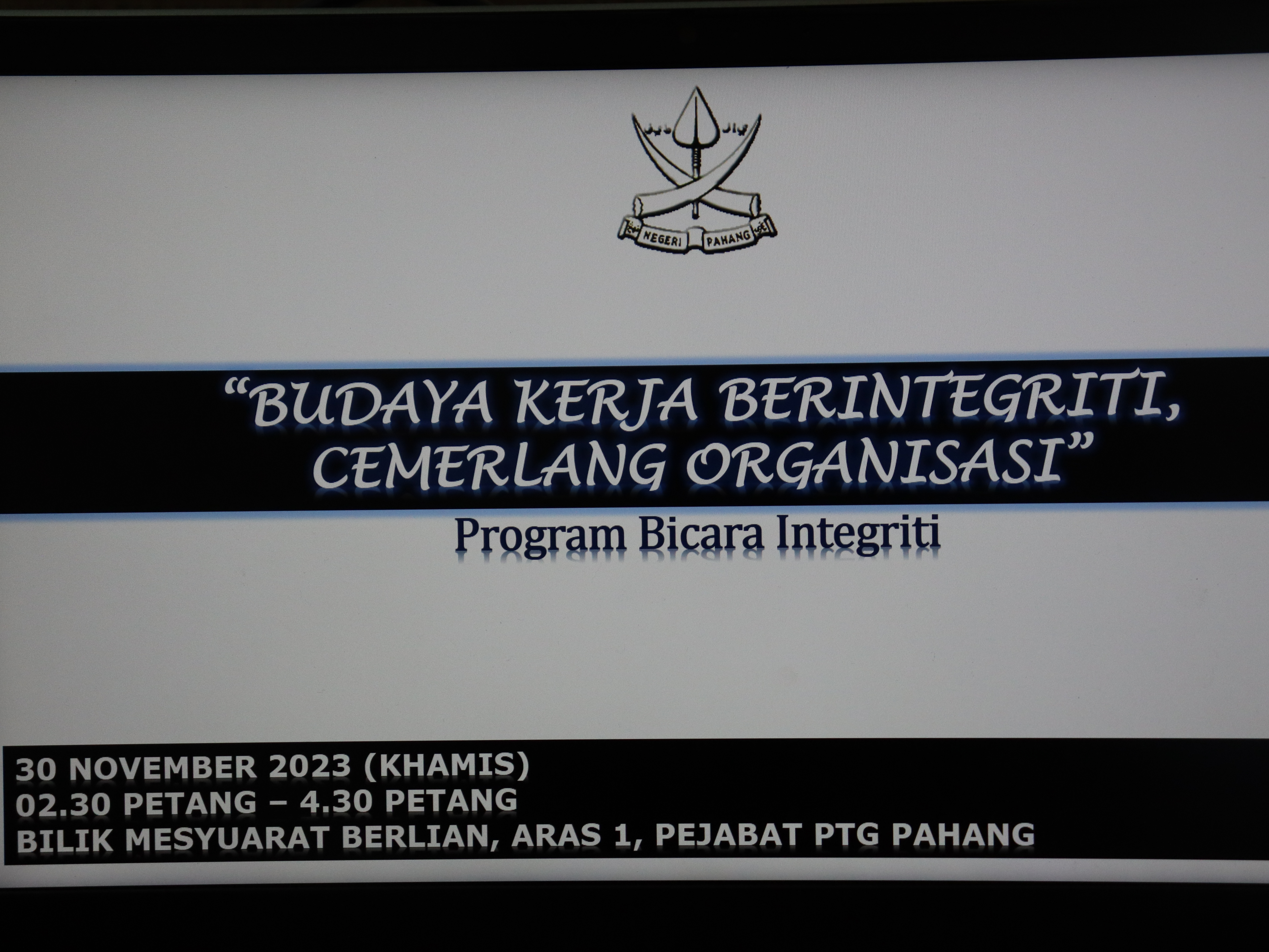 Sambutan Bulan Integriti Nasional 2023 Sambutan Bulan Integriti Nasional 2023