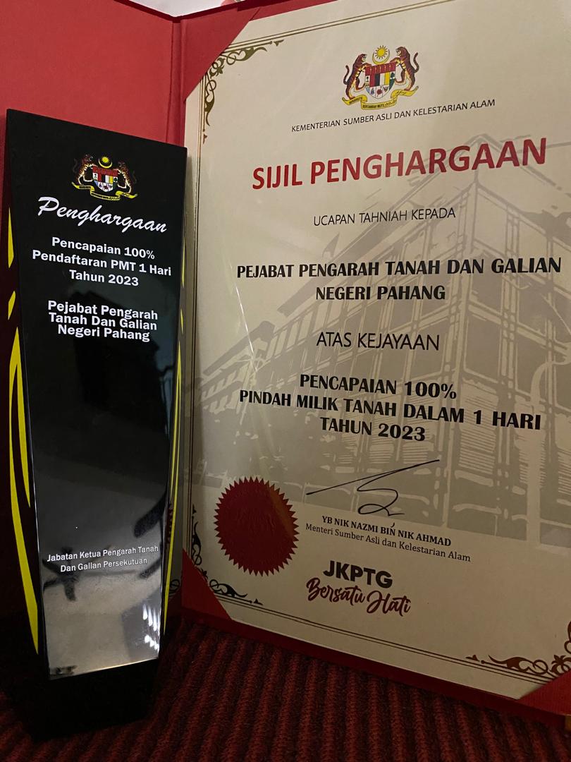Pencapaian 100% PMT 1 Hari Pencapaian 100% PMT 1 Hari