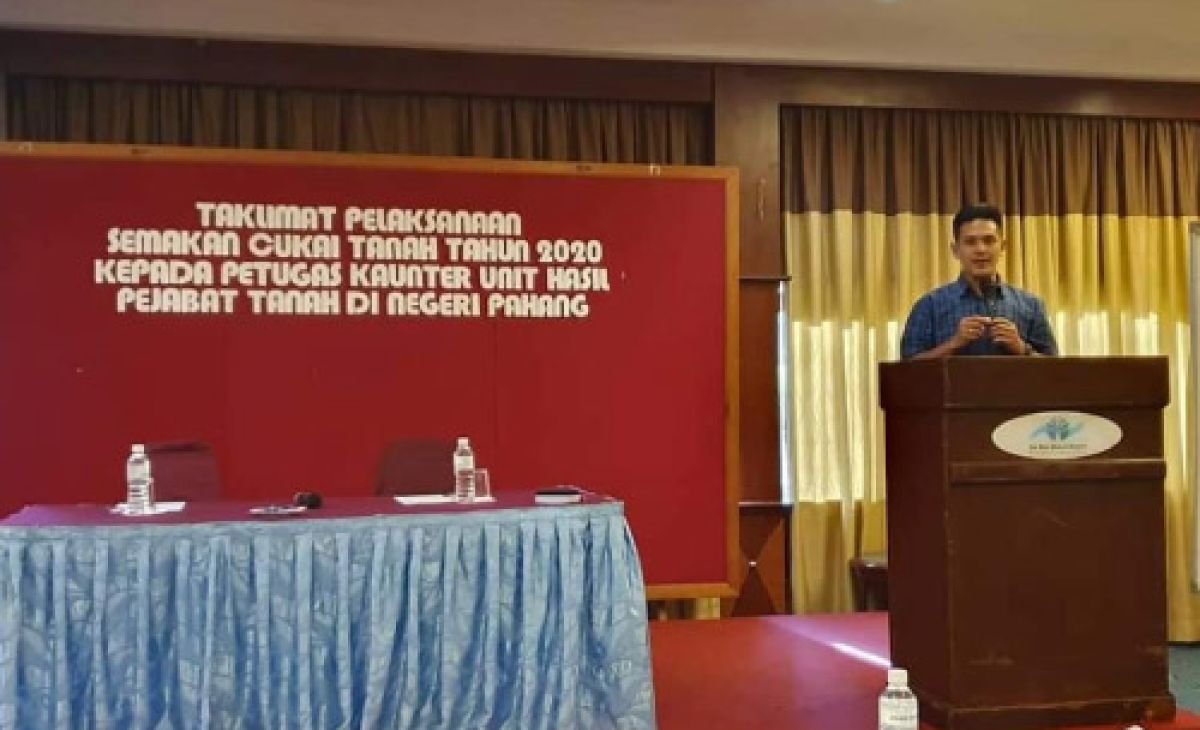 Taklimat Pelaksanaan Semakan Cukai Tanah Tahun 2020 kepada Petugas Kaunter Unit Hasil, PTG Pahang
